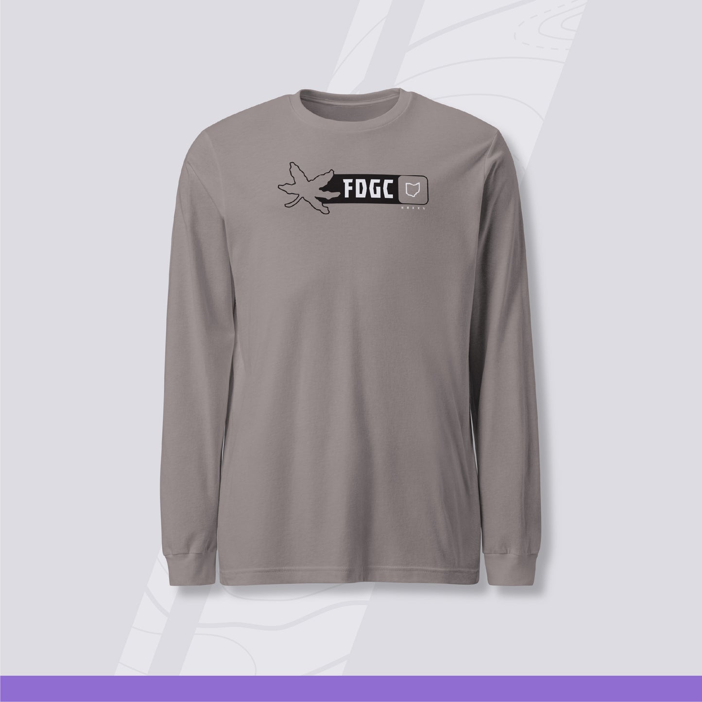 Unisex Long Sleeve Disc Golf Shirt - Buckeye State of Mind (Light Variant)
