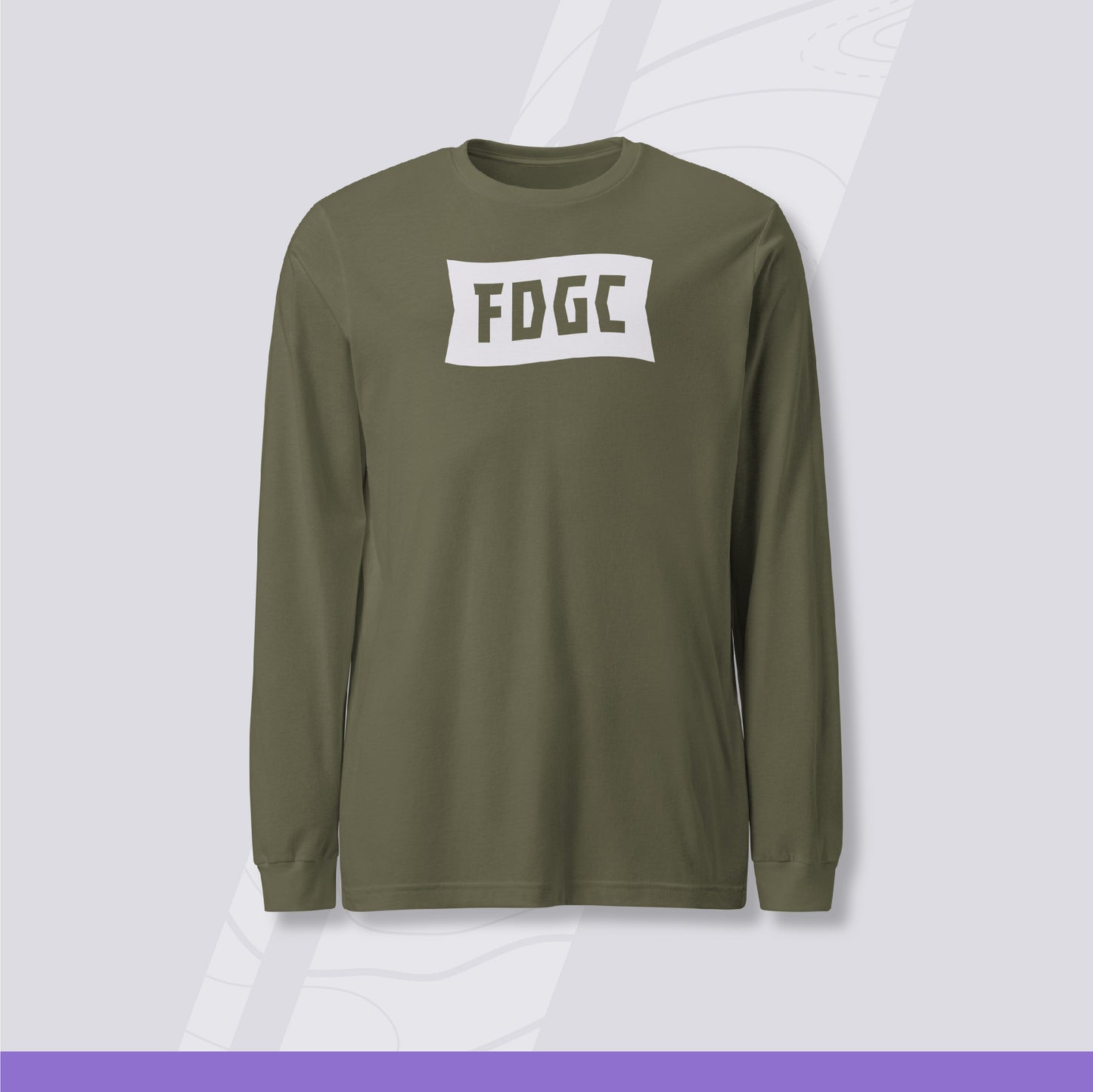 Unisex Long Sleeve Disc Golf Shirt - Banner Logo