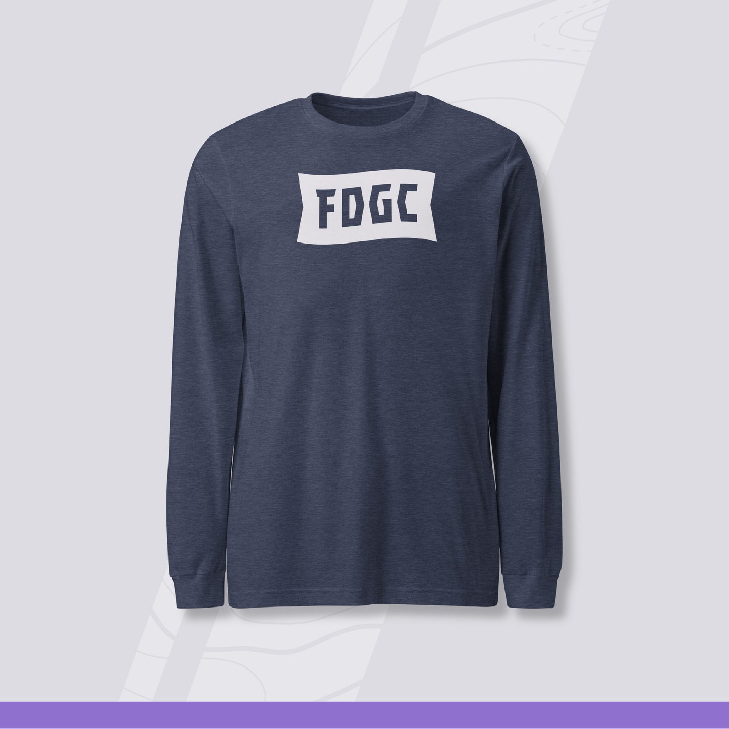 Unisex Long Sleeve Disc Golf Shirt - Banner Logo