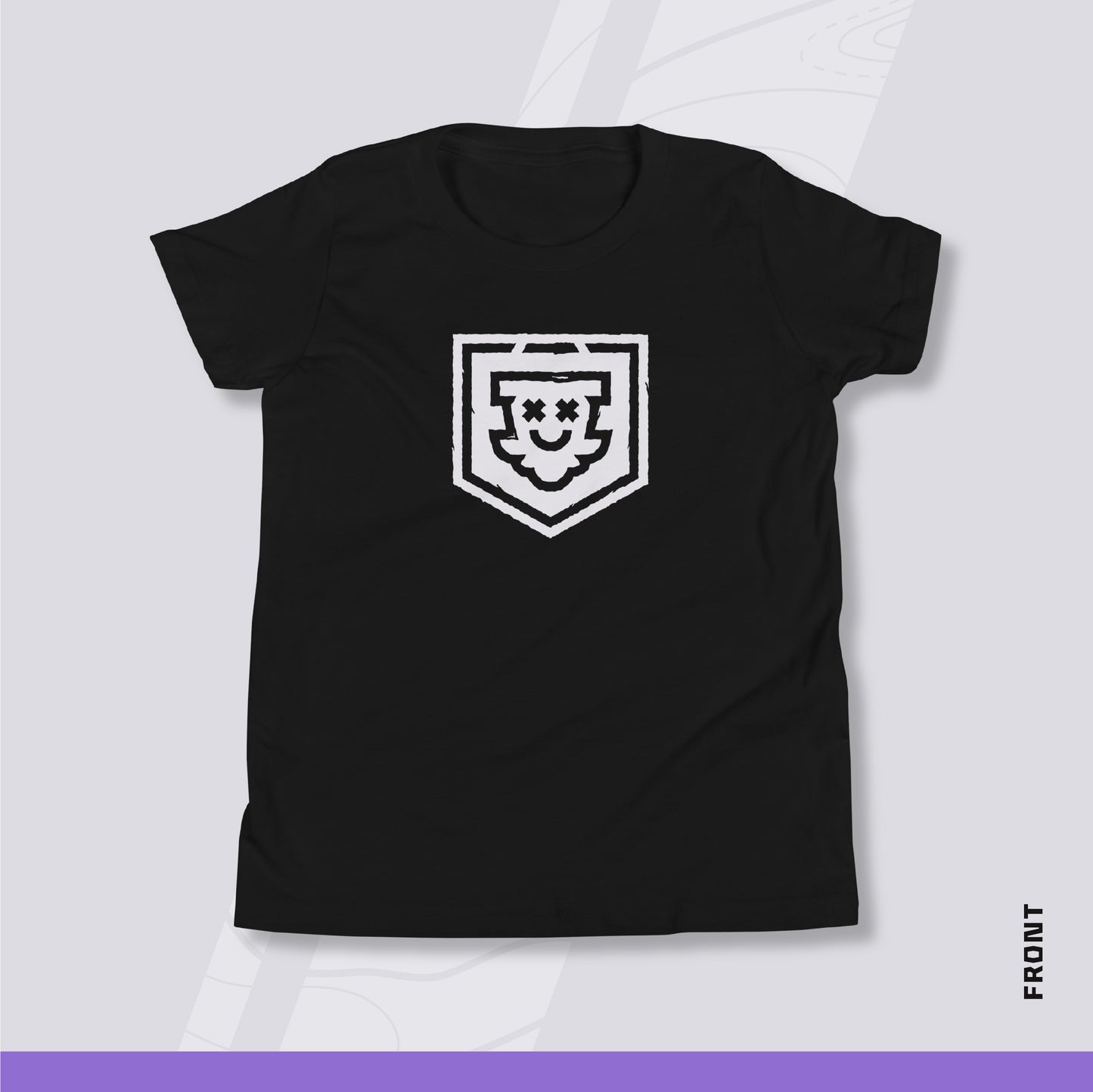 Youth Disc Golf Shirt - "Bag On" (Dark Variant)