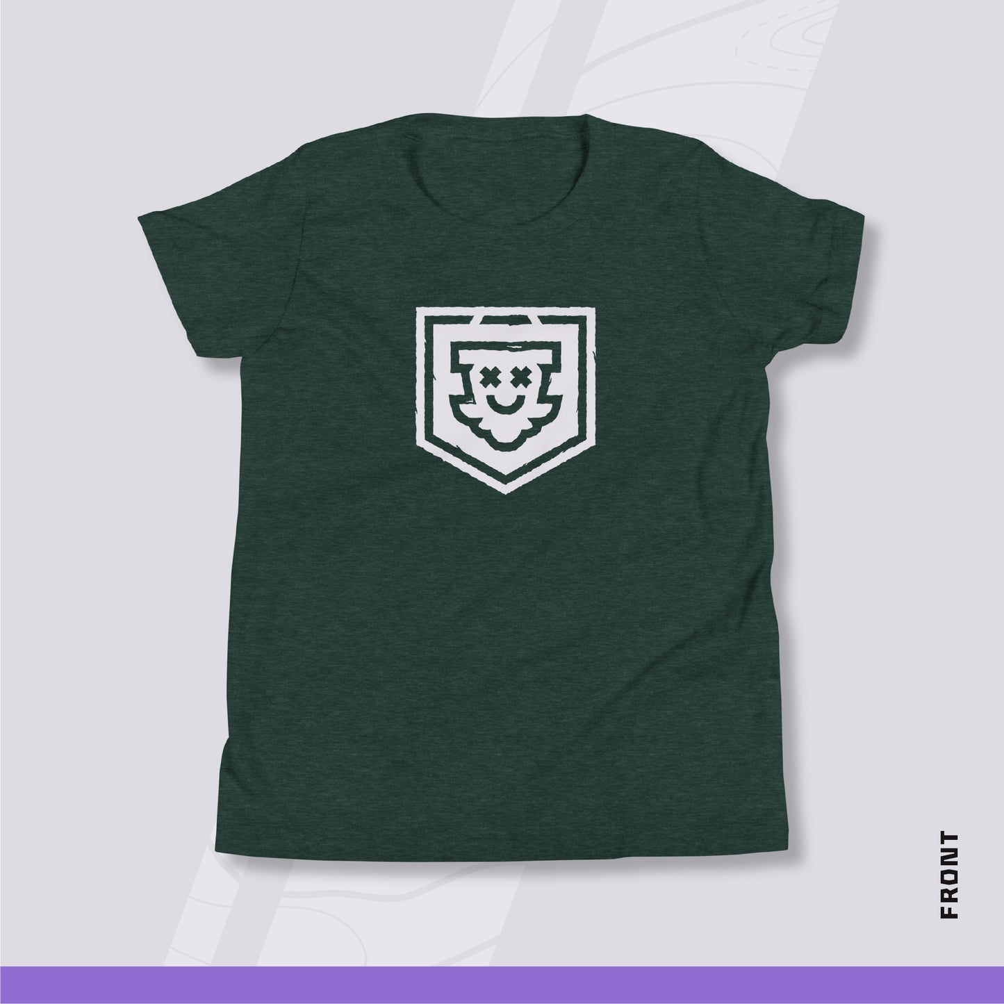 Youth Disc Golf Shirt - "Bag On" (Dark Variant)