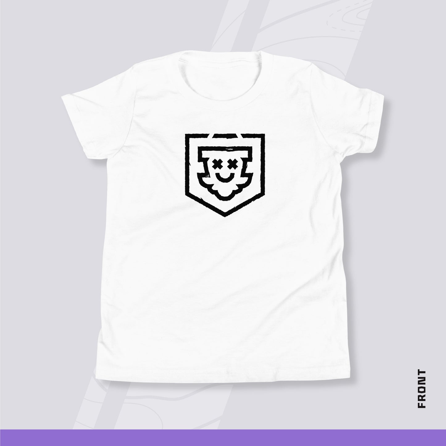 Youth Disc Golf Shirt - "Bag On" (Light Variant)
