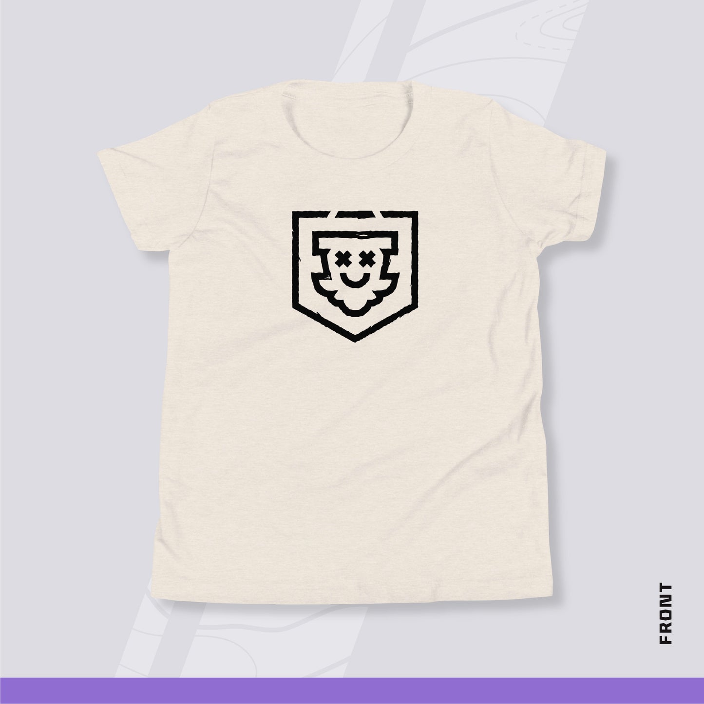 Youth Disc Golf Shirt - "Bag On" (Light Variant)