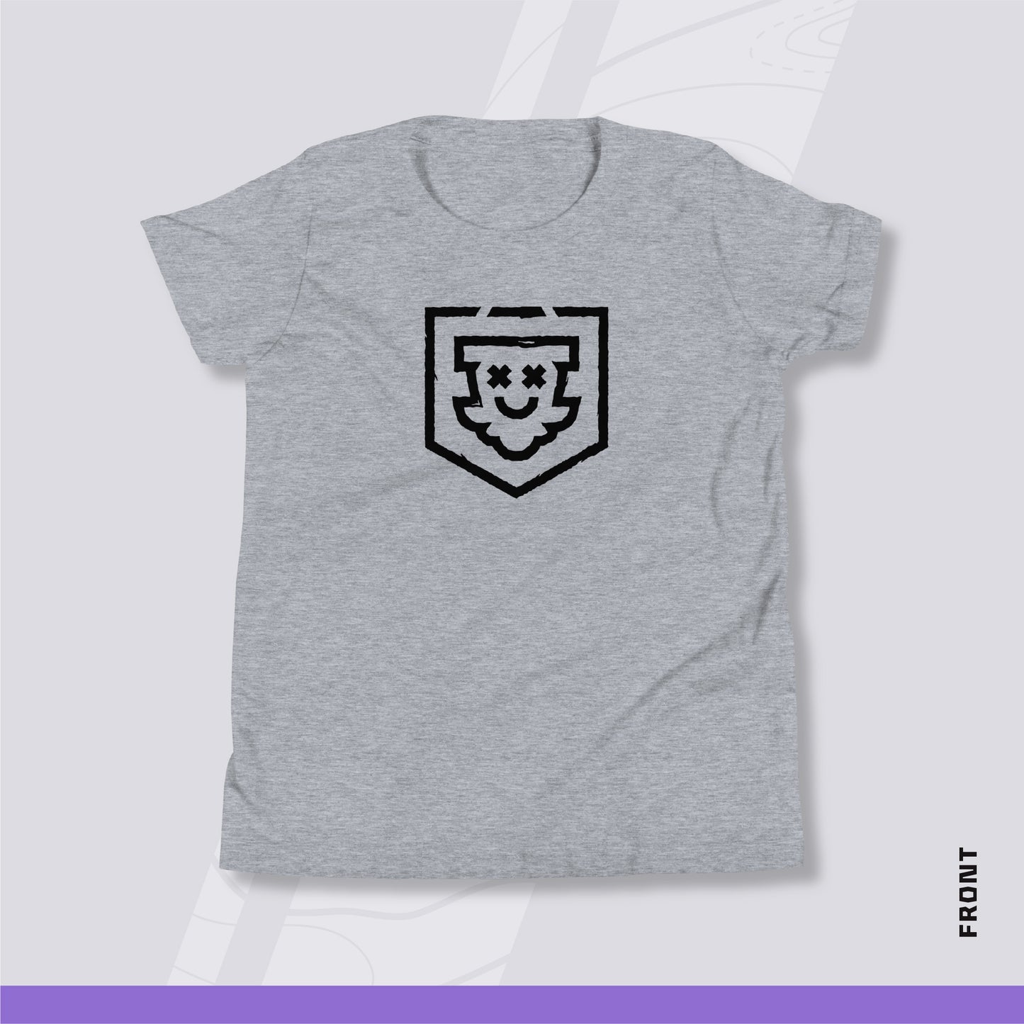 Youth Disc Golf Shirt - "Bag On" (Light Variant)