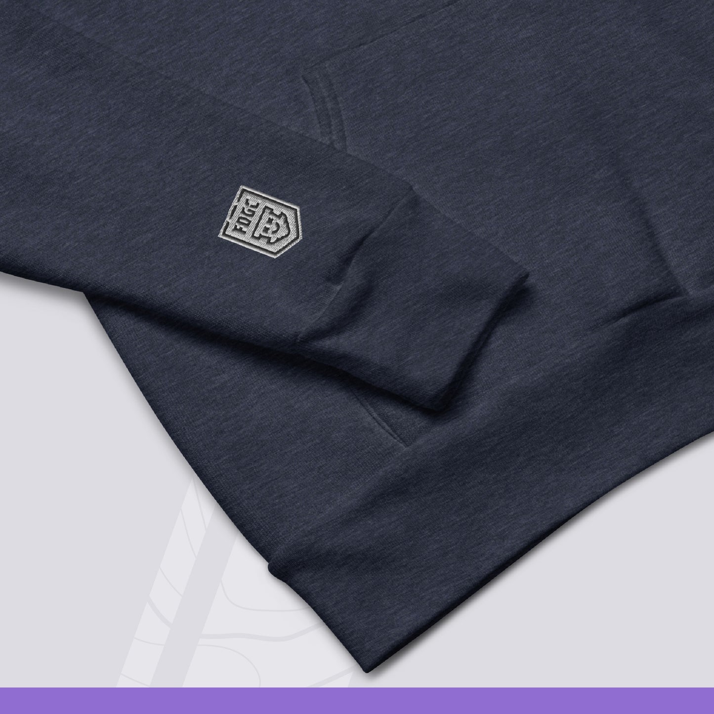 Unisex Embroidered Disc Golf Hoodie - Shield Logo