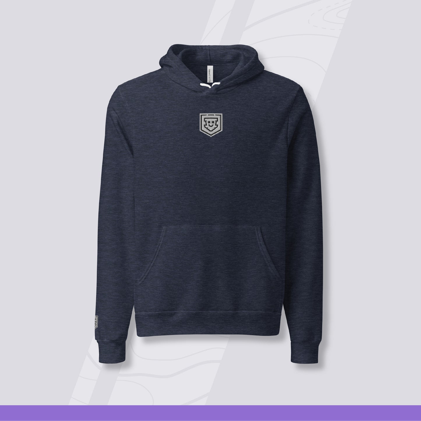 Unisex Embroidered Disc Golf Hoodie - Shield Logo