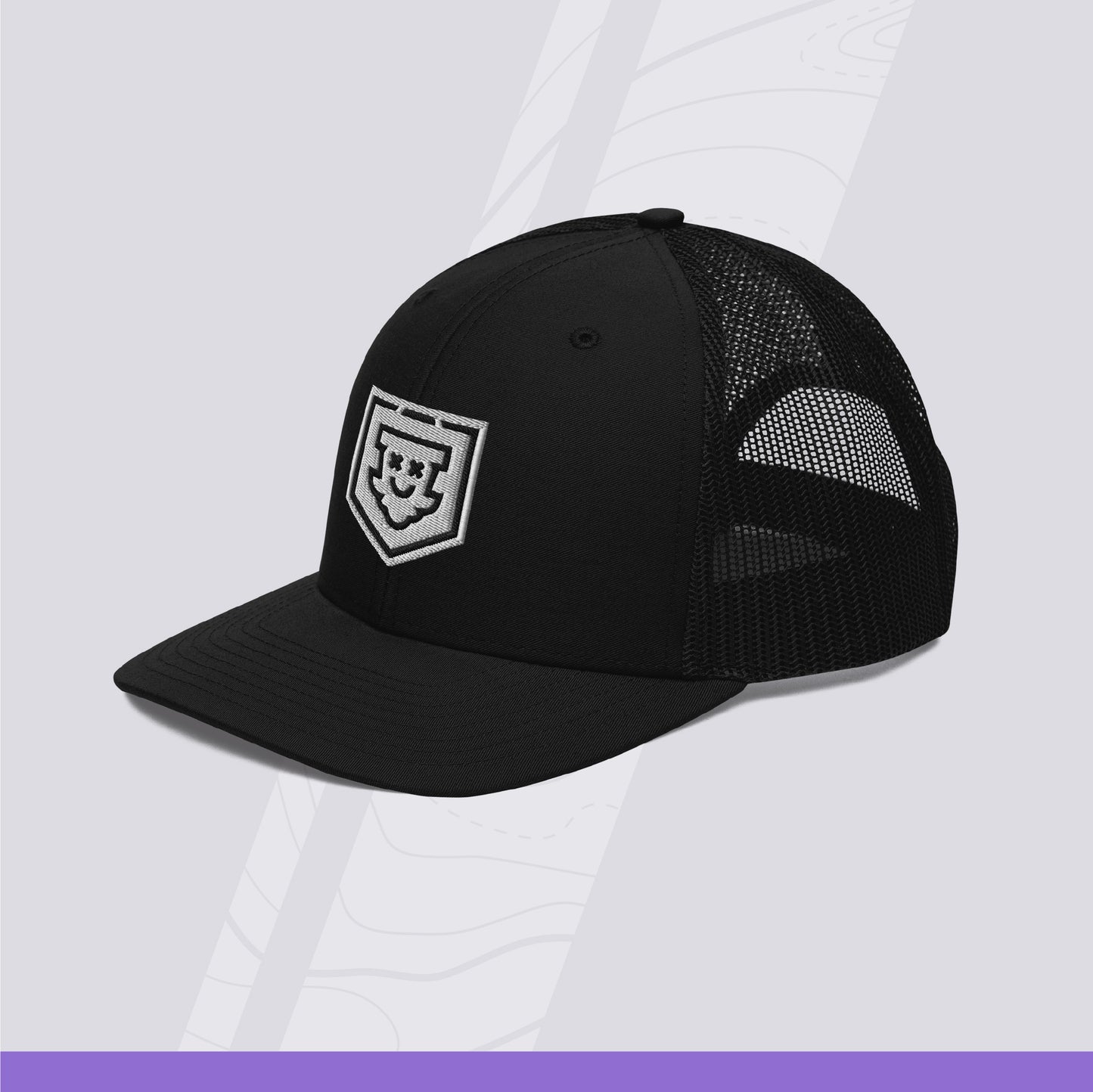 Unisex Disc Golf Trucker Cap - Shield Logo