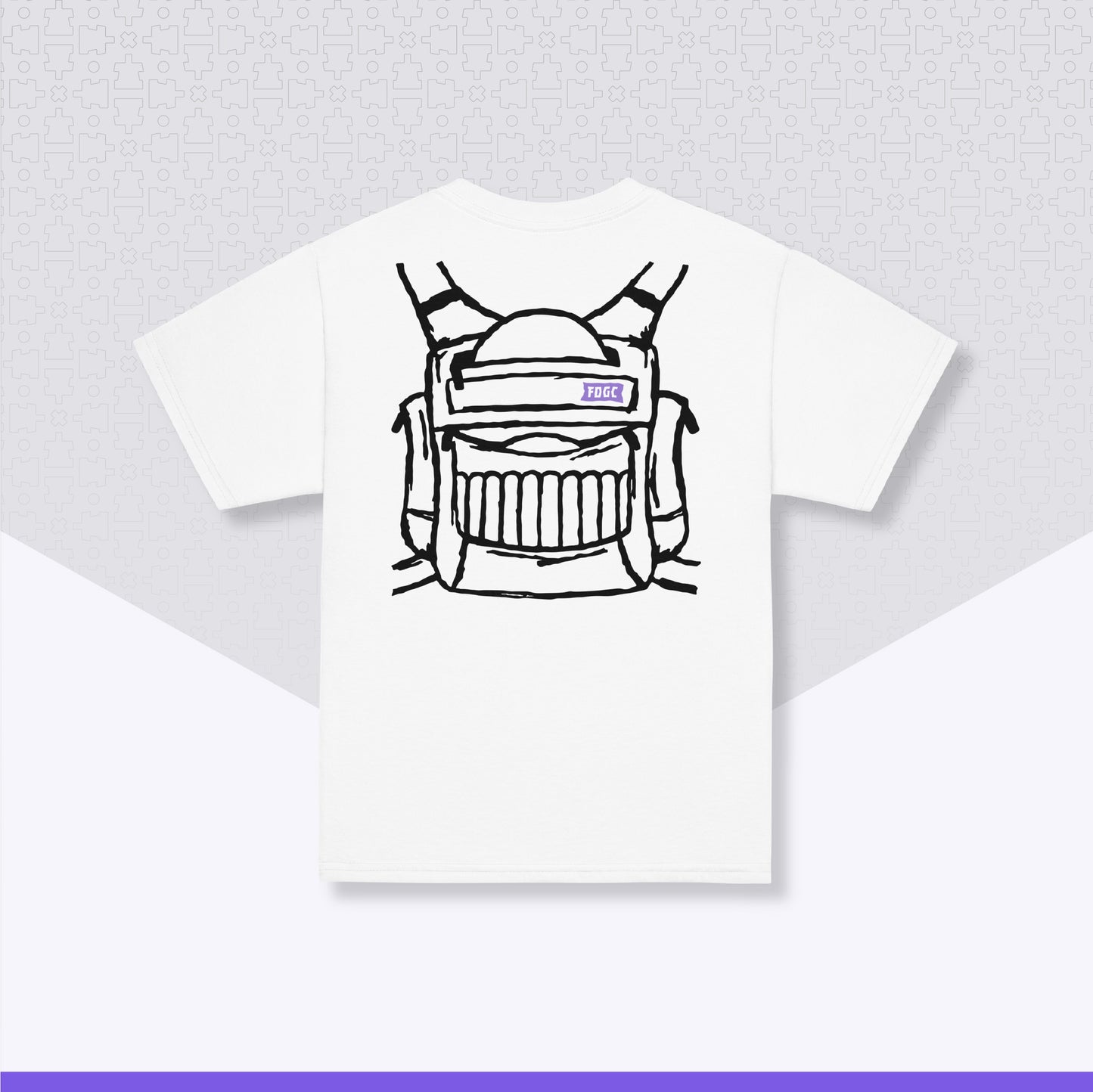 Youth Disc Golf Shirt | Bag On (Light Variant) - Gildan 5000B