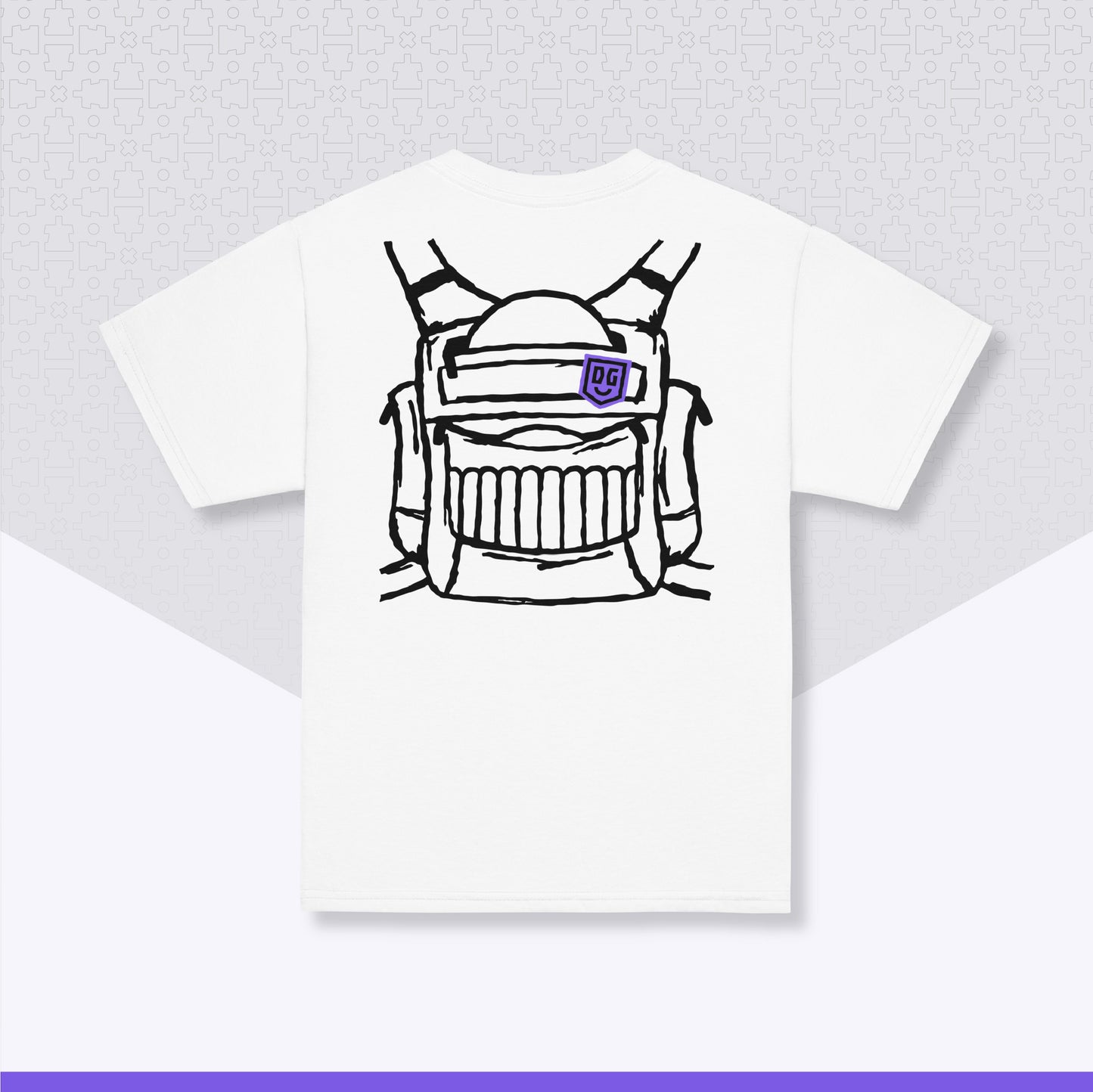 Youth Disc Golf Shirt | Bag On (Light Variant) - Gildan 5000B
